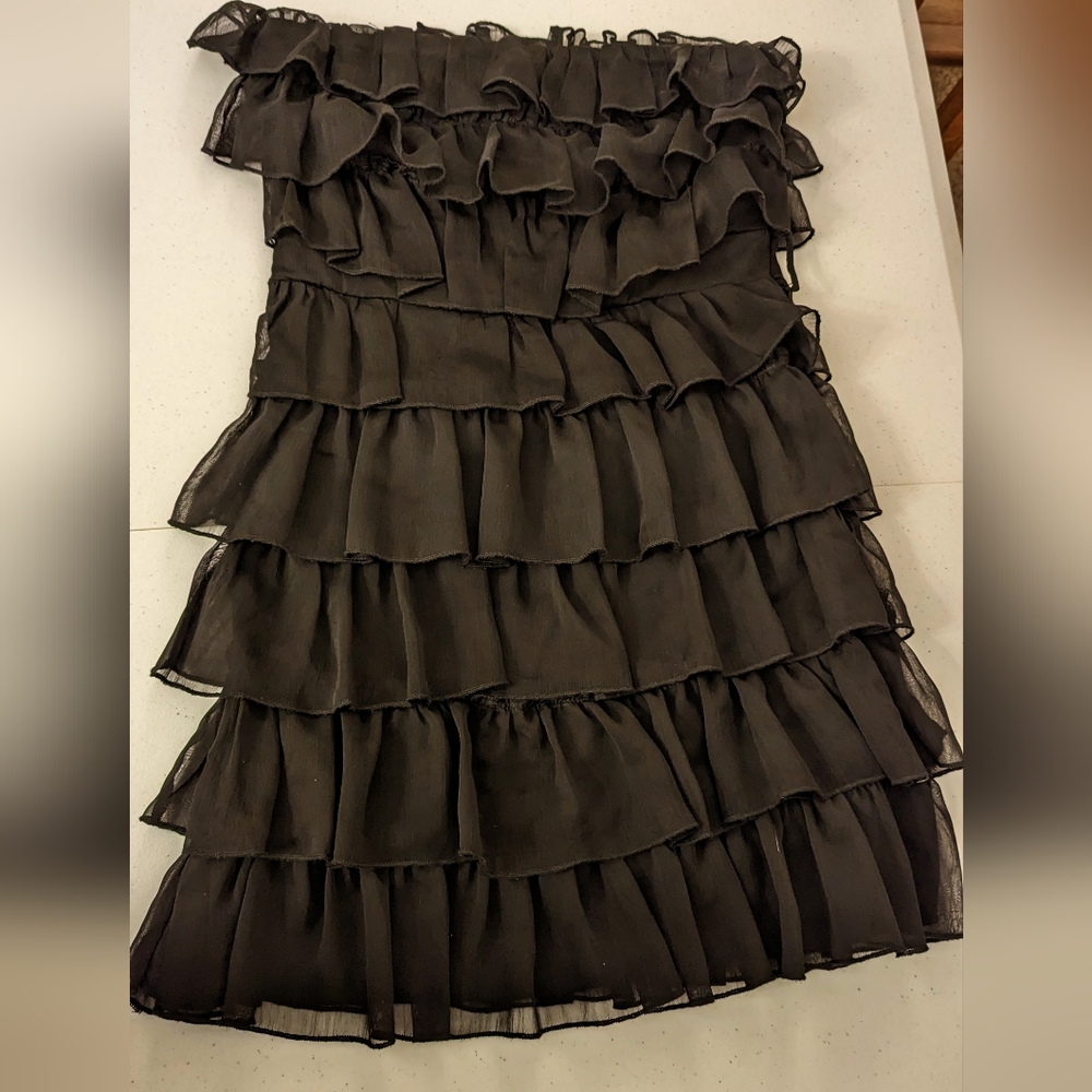 Black Ruffle Dress - Picture 8 of 9